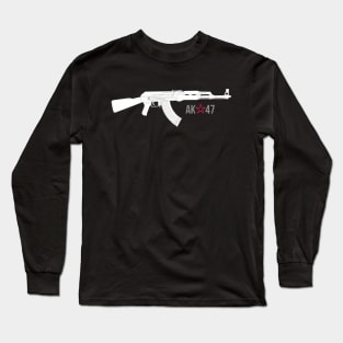 Legendary Kalashnikov assault rifle (AK-47) white version Long Sleeve T-Shirt